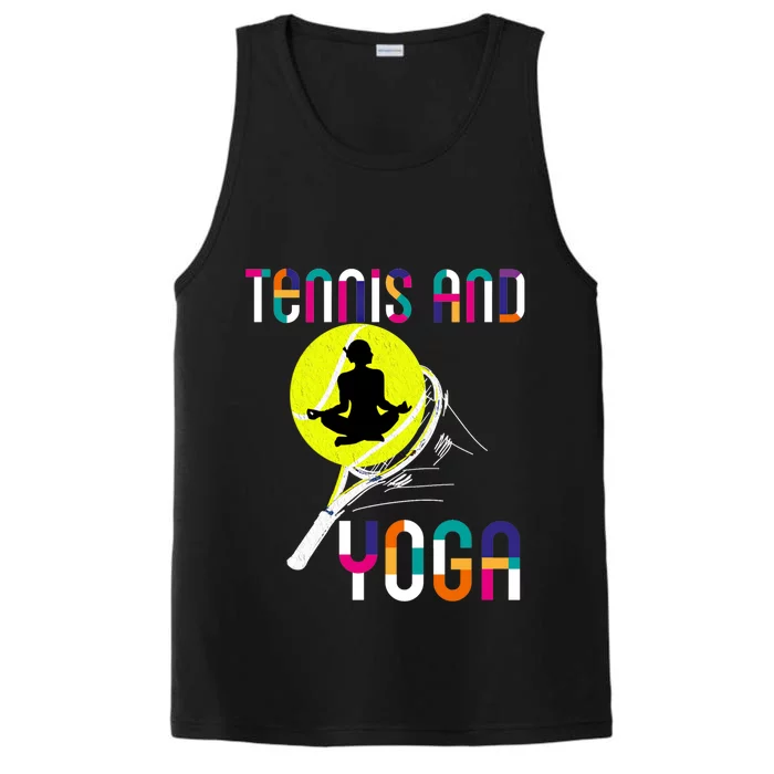 Tennis And Yoga Mama Yoga Mom Yoga Game Sports Mommy Meaningful Gift Performance Tank