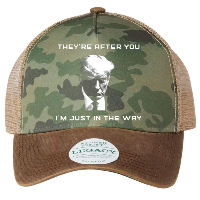 Theyre After You Im Just In The Way Donald Trump Legacy Tie Dye Trucker Hat