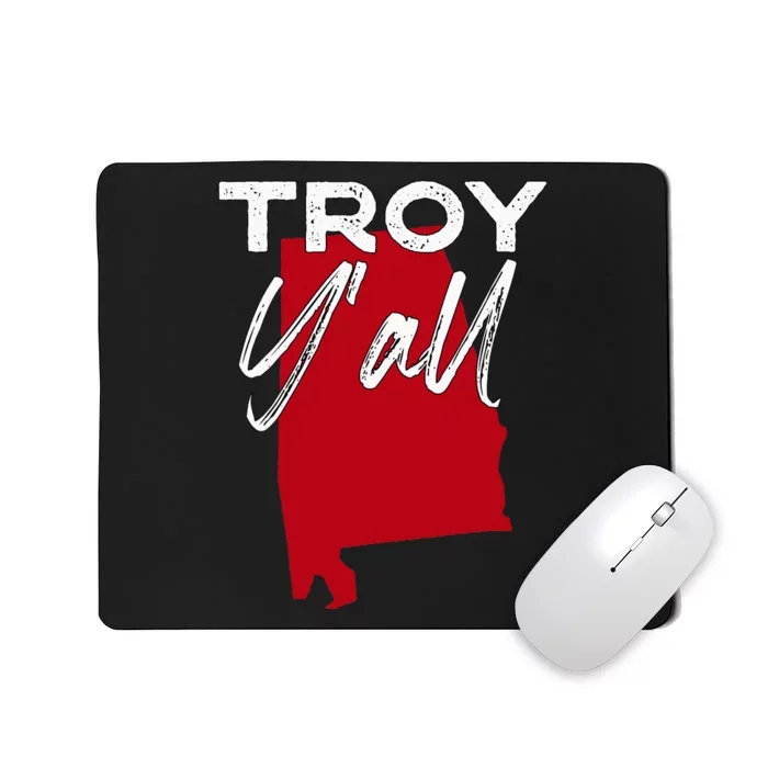 Troy Alabama YAll Al Pride State Map Cute Mousepad