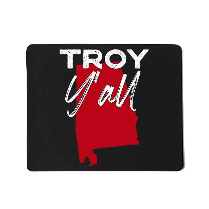 Troy Alabama YAll Al Pride State Map Cute Mousepad