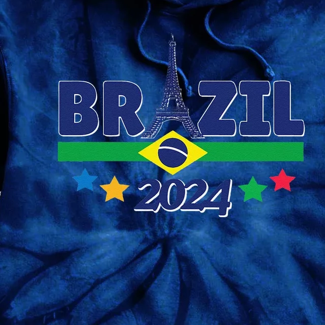 Team Brazil 2024 Paris Sport Games Tie Dye Hoodie