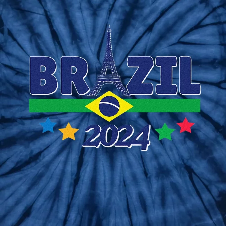 Team Brazil 2024 Paris Sport Games Tie-Dye T-Shirt