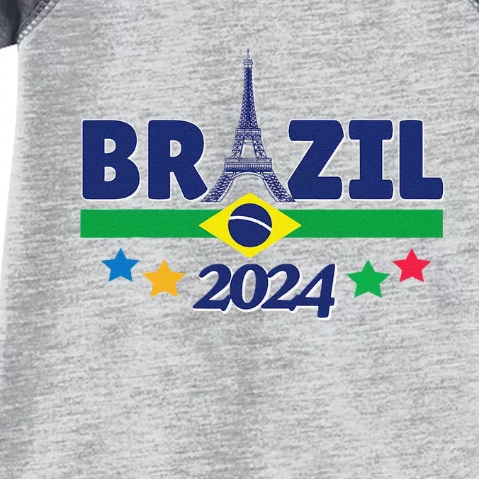 Team Brazil 2024 Paris Sport Games Infant Baby Jersey Bodysuit