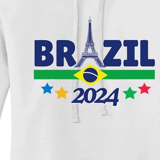 Team Brazil 2024 Paris Sport Games Women's Pullover Hoodie