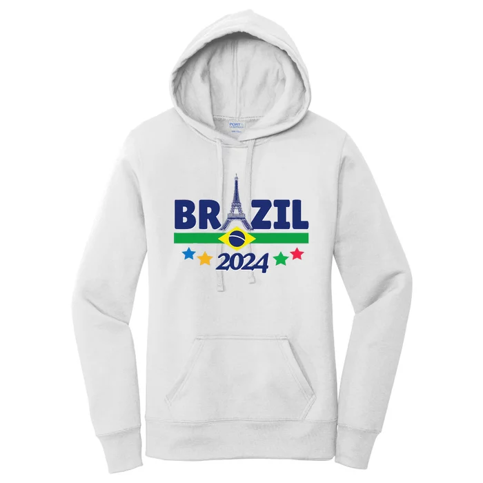 Team Brazil 2024 Paris Sport Games Women's Pullover Hoodie