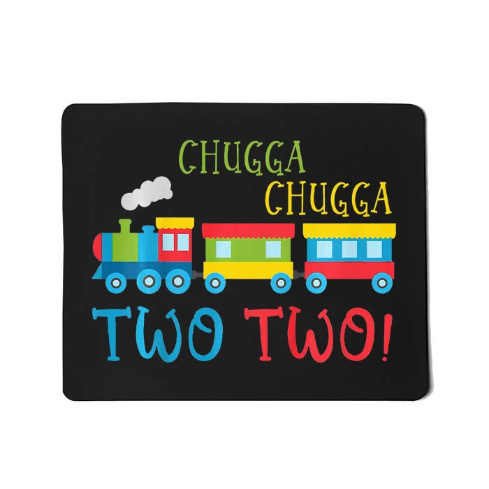 Train Birthday 2nd Choo Choo I'm Two 2 Year Old Mousepad