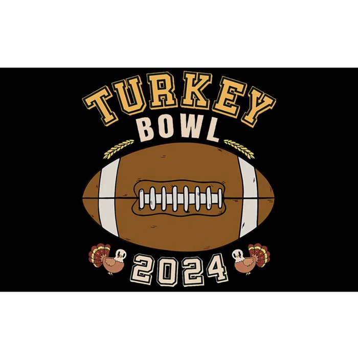 Turkey Bowl 2024 Thanksgiving Football Player Bumper Sticker