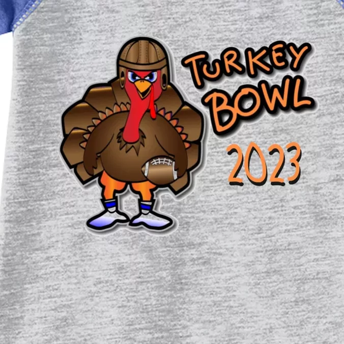 Turkey Bowl 2023 Thanksgiving Day Football Game Great Gift Infant Baby Jersey Bodysuit