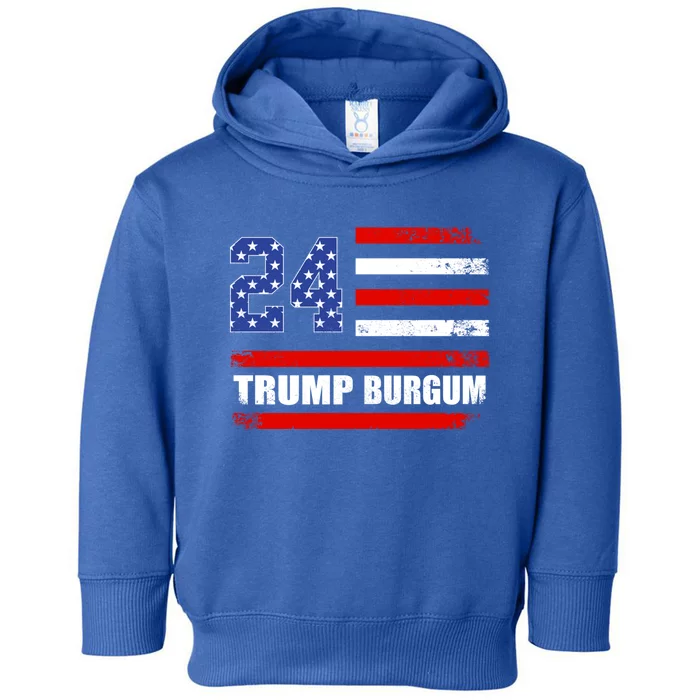 Trump Burgum 2024 Donald Trump 2024 President Doug Burgum Gift Toddler Hoodie