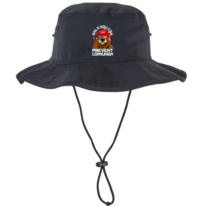 Trump Bear 45 47 Maga 2024 Only You Can Prevent Communism Legacy Cool Fit Booney Bucket Hat