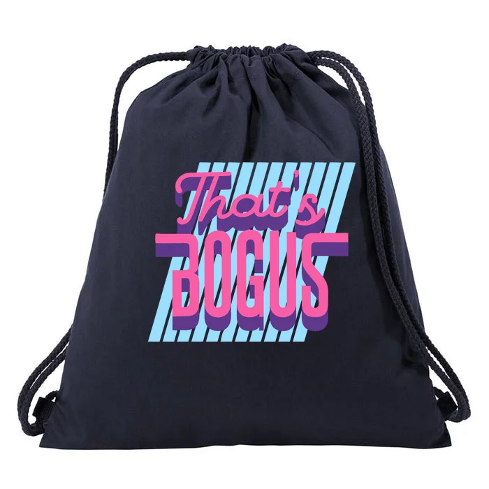 ThatS Bogus 80s Retro Nostalgia Drawstring Bag