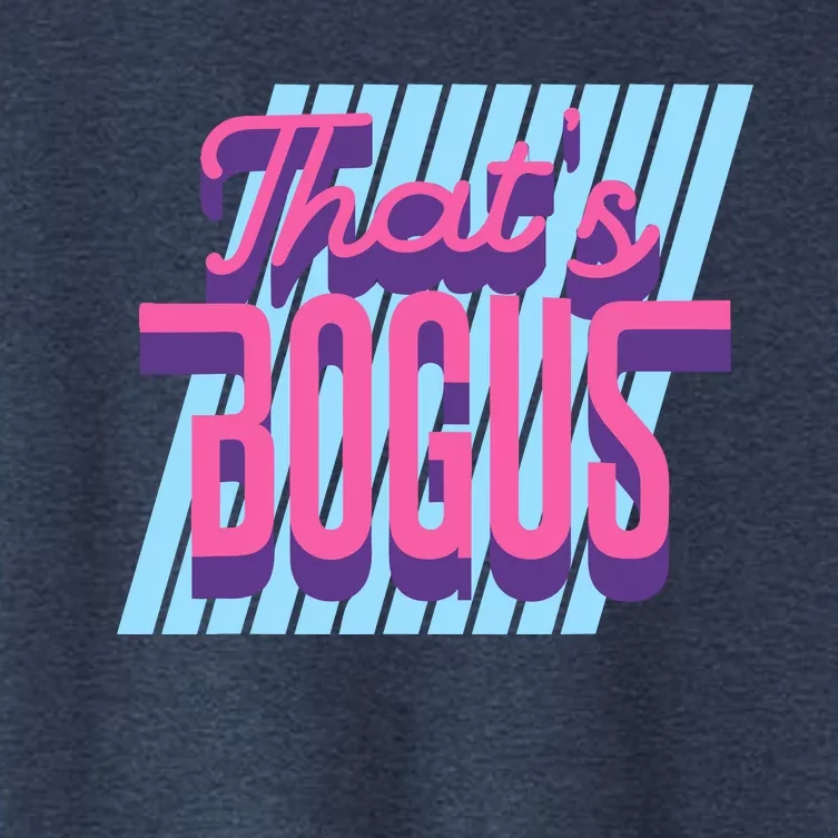 ThatS Bogus 80s Retro Nostalgia Women's Crop Top Tee