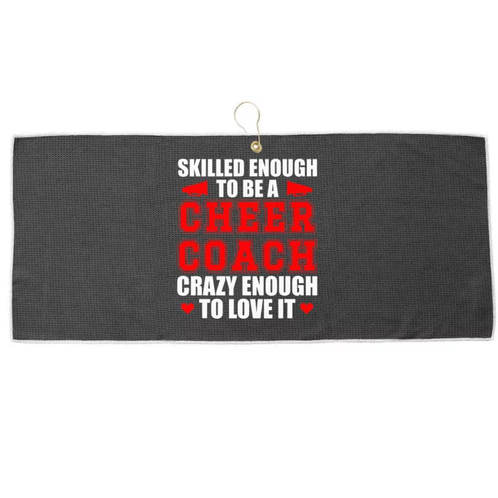 To Be A Cheer Coach Cheerleading Coach Large Microfiber Waffle Golf Towel