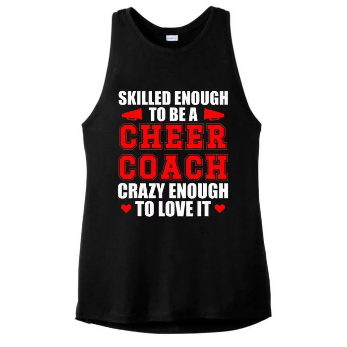 To Be A Cheer Coach funny Cheerleading Coach Ladies Tri-Blend Wicking Tank