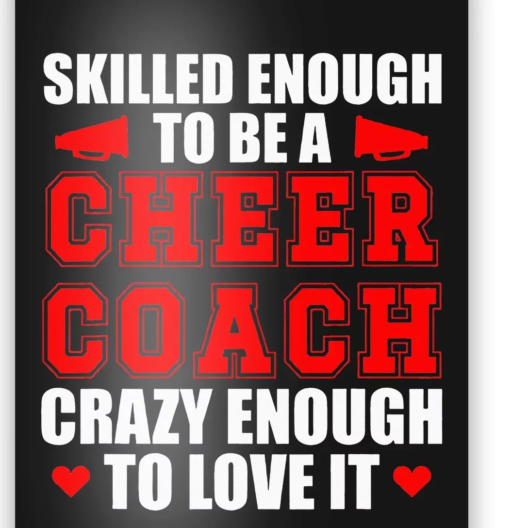 To Be A Cheer Coach funny Cheerleading Coach Poster