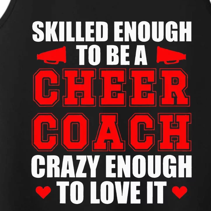 To Be A Cheer Coach funny Cheerleading Coach Performance Tank