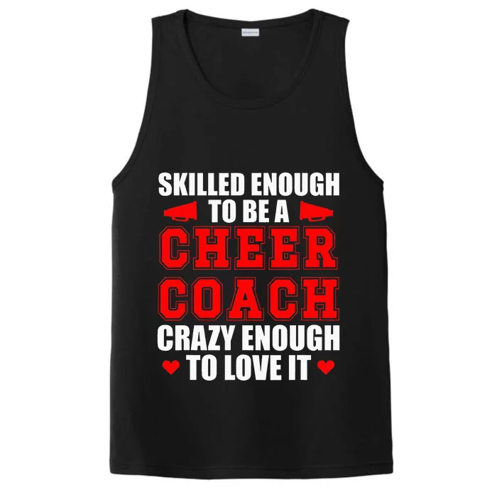 To Be A Cheer Coach funny Cheerleading Coach Performance Tank