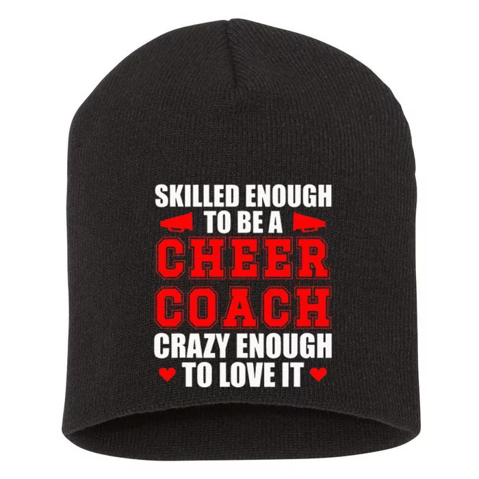 To Be A Cheer Coach funny Cheerleading Coach Short Acrylic Beanie