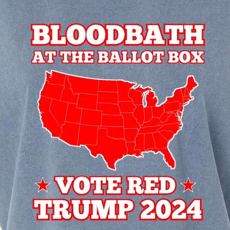 Trump Bloodbath At The Ballot Box 2024 Vote Red Garment-Dyed Women's Muscle Tee