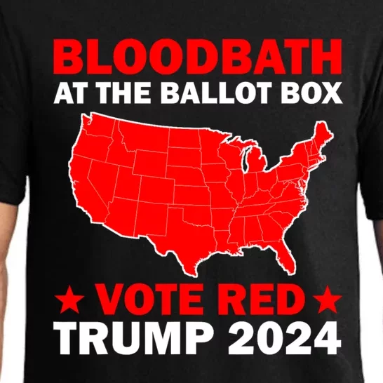 Trump Bloodbath At The Ballot Box 2024 Vote Red Pajama Set