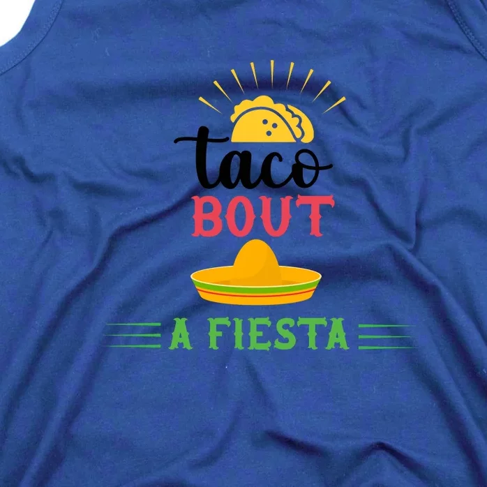 Taco Bout A Fiesta Funny Mexican Cinco De Mayo Tank Top