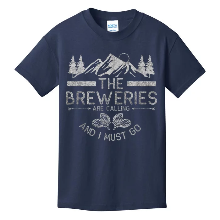 The Breweries Are Calling Craft Beer Gift Beer Lover Kids T-Shirt