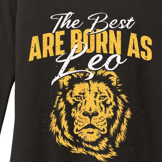 The Best Are Born As Leo Zodiac Sign Horoscope Womens CVC Long Sleeve Shirt