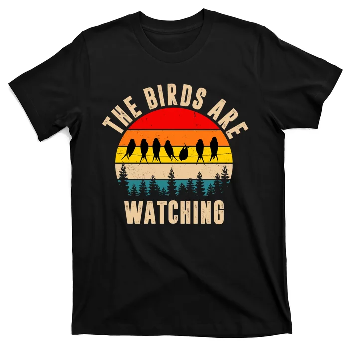 The Birds Are Watching Vintage Sunset T-Shirt