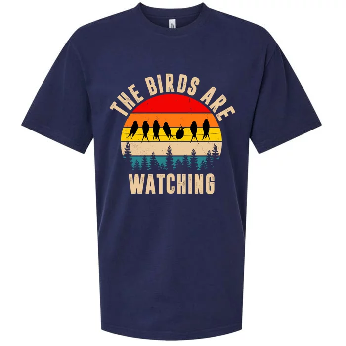 The Birds Are Watching Vintage Sunset Sueded Cloud Jersey T-Shirt