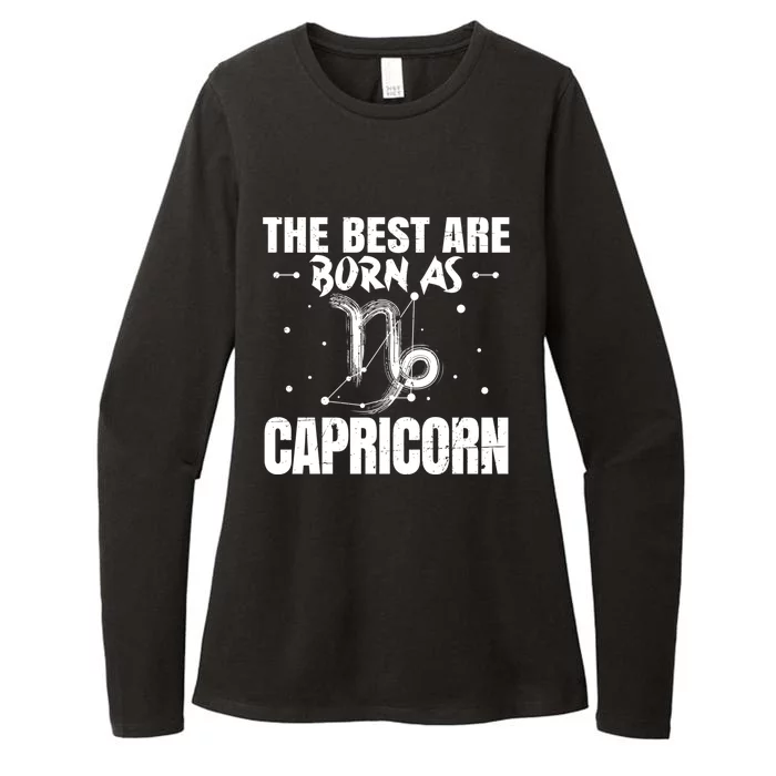 The Best Are Born As Capricorn Zodiac Sign Lover Funny Gift Womens CVC Long Sleeve Shirt