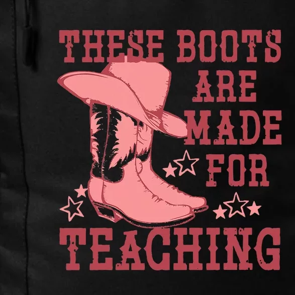 These Boots Are Made For Teaching Boho Western Teacher Daily Commute Backpack