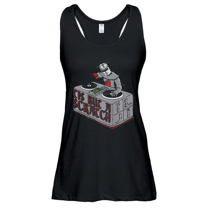 Tis But A Scratch Dj Knight Non Shall Drop The Beat Ladies Essential Flowy Tank