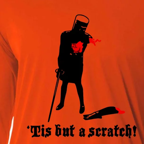 Tis But A Scratch Monty Python Holy Grail Vinyl Cooling Performance Long Sleeve Crew