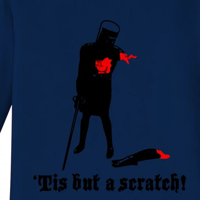 Tis But A Scratch Monty Python Holy Grail Vinyl Baby Long Sleeve Bodysuit