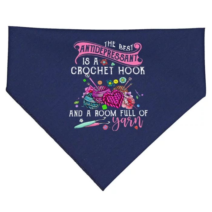 The Best Antidepressant Is A Crochet Hook USA-Made Doggie Bandana