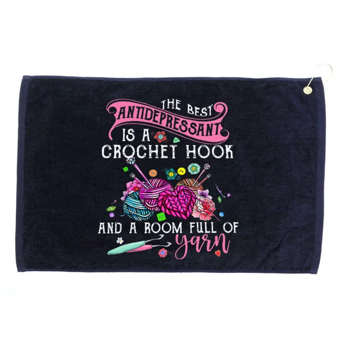 The Best Antidepressant Is A Crochet Hook Grommeted Golf Towel