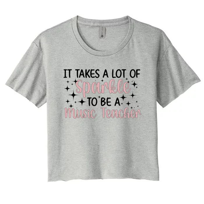 To Be A Music Teacher Music Teaching Great Gift Women's Crop Top Tee