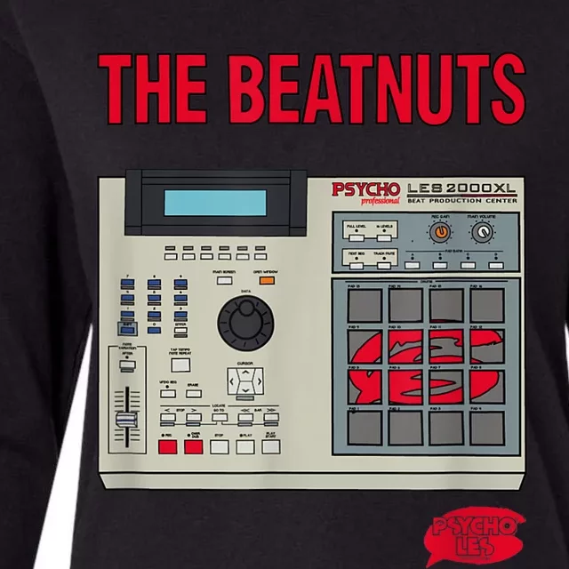 The Beatnuts Akai MPC 2000 XL Womens Cotton Relaxed Long Sleeve T-Shirt