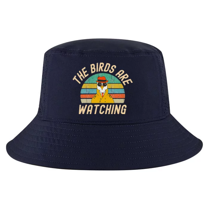 The Birds Are Watching Wake Up America Birds Arent Real Cool Comfort Performance Bucket Hat