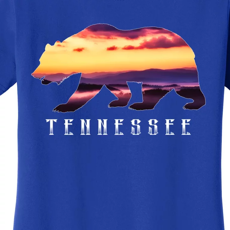 Tennessee Bear And Great Smoky Mountains Park Image Souvenir Gift Women's T-Shirt