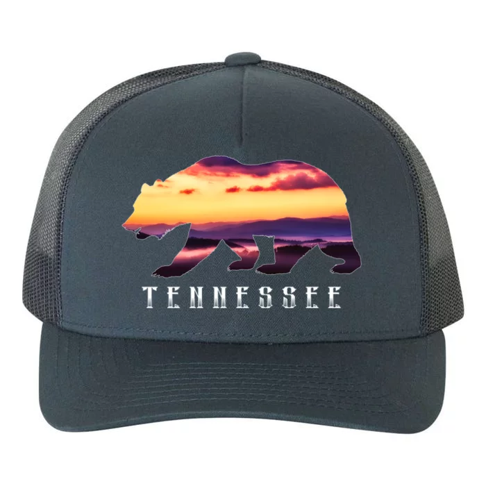 Tennessee Bear And Great Smoky Mountains Park Image Souvenir Gift Yupoong Adult 5-Panel Trucker Hat