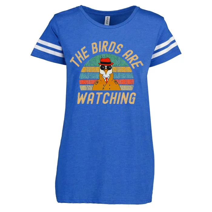 The Birds Are Watching Wake Up America Enza Ladies Jersey Football T-Shirt