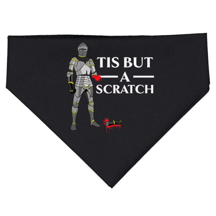 Tis But A Scratch Knight Lover Knighthood Warrior USA-Made Doggie Bandana