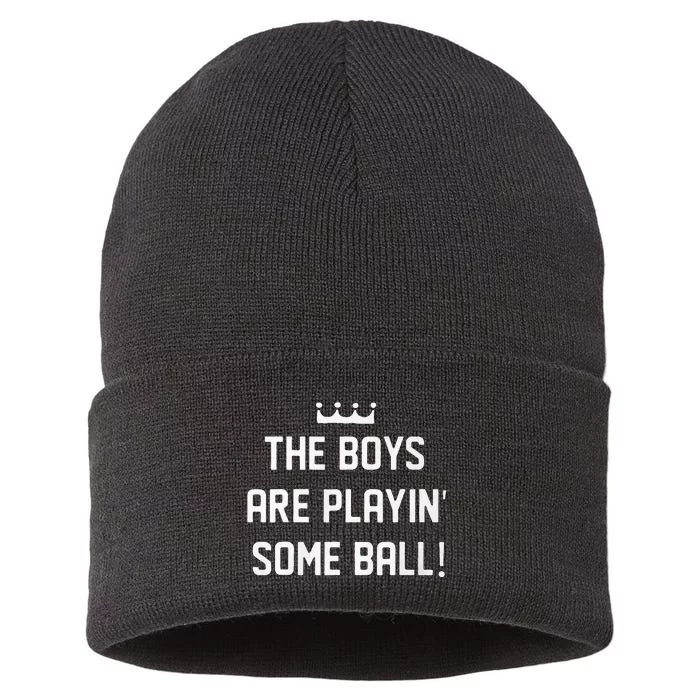 The Boy Are Playing Some Ball Sustainable Knit Beanie