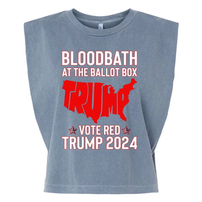 Trump Bloodbath At The Ballot Box 2024 Garment-Dyed Women's Muscle Tee