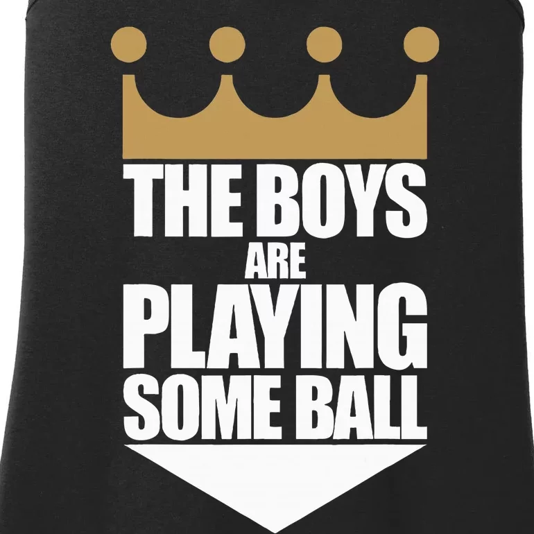 The Boy Are Playing Some Ball Ladies Essential Tank