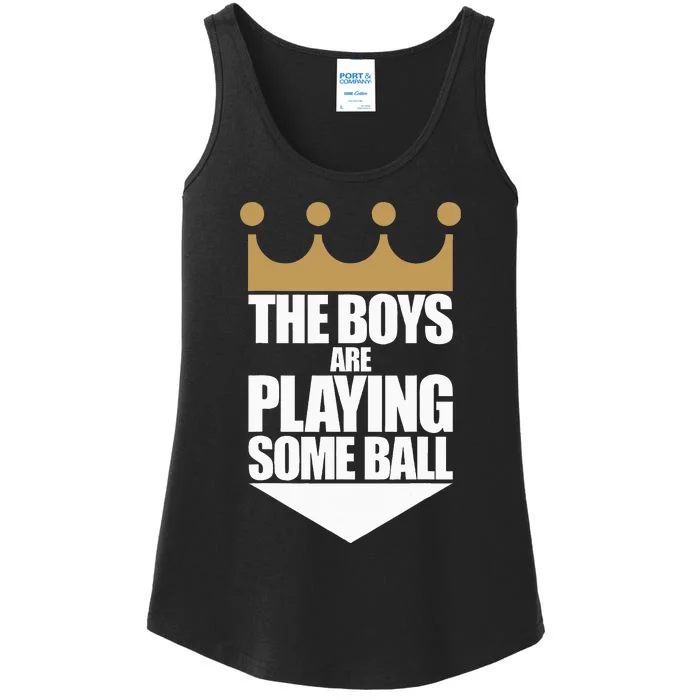 The Boy Are Playing Some Ball Ladies Essential Tank