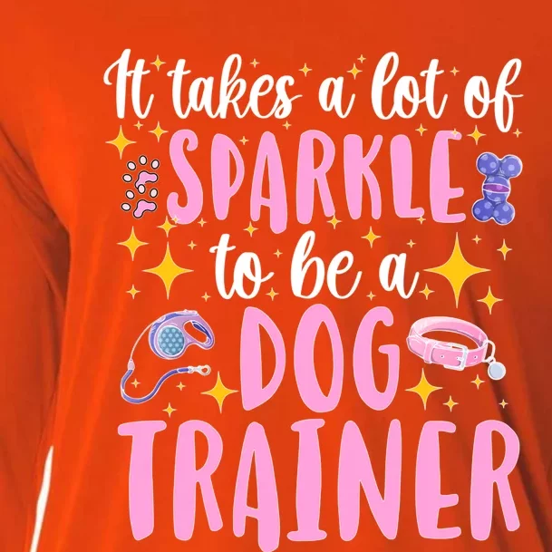 To Be A Dog Trainer Dog Training Great Gift Cooling Performance Long Sleeve Crew