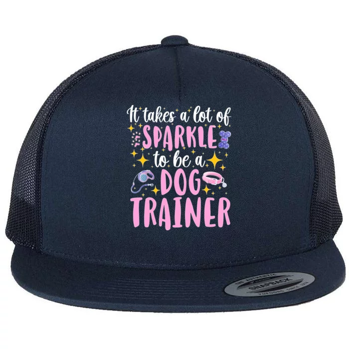 To Be A Dog Trainer Dog Training Great Gift Flat Bill Trucker Hat