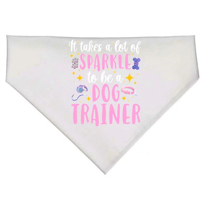 To Be A Dog Trainer Dog Training Great Gift USA-Made Doggie Bandana